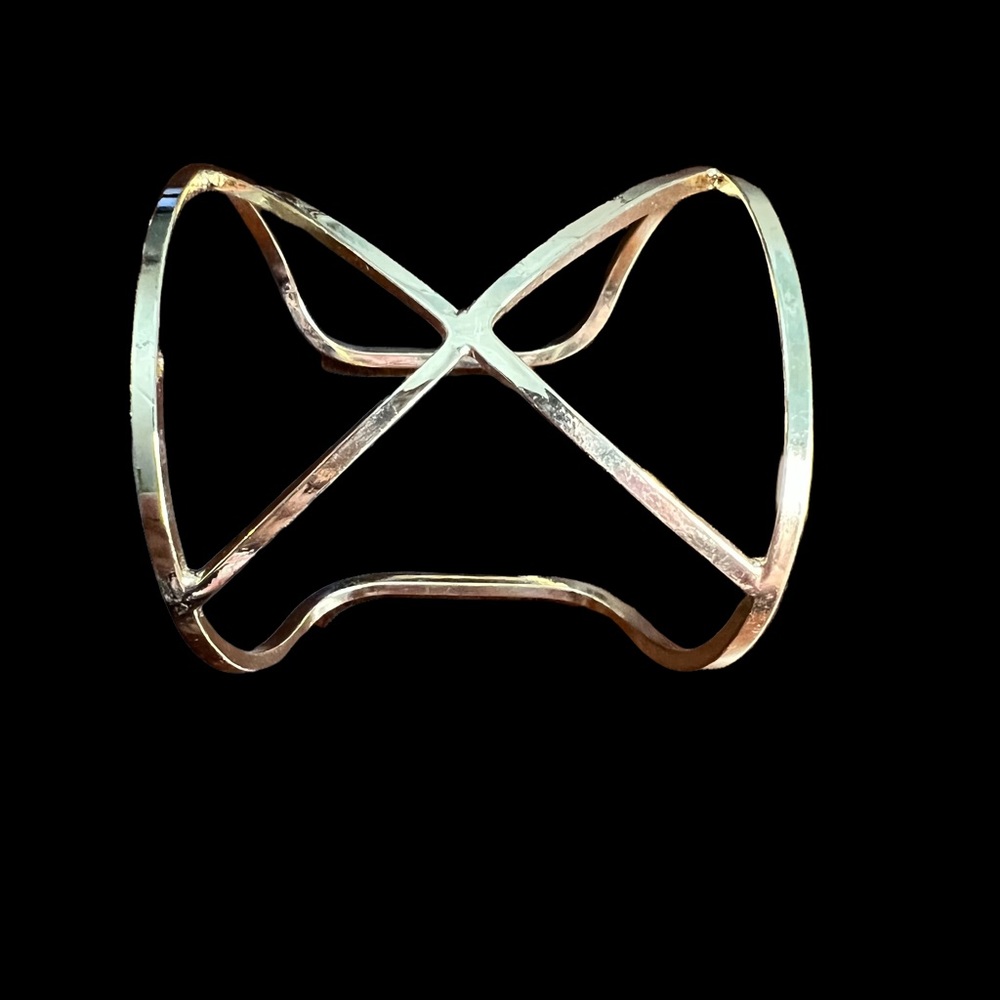 Gold Tone Cuff Bracelet - Picture 5 of 11
